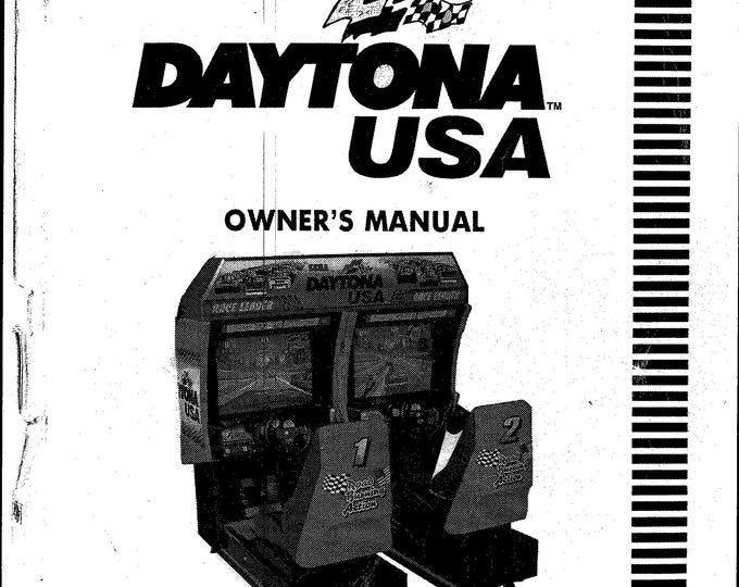 SEGA - DAYTONA Usa - 1ST Printing - DO 0029 - Service Manual - Parts Manual - Owner manual -  Pdf Download
