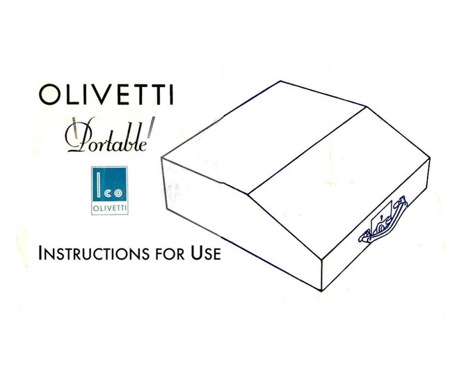 Olivetti MP 1  Typwriter Instruction Manual - User Manual - Complete User Guide