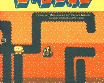 ATARI NAMCO - Dig Dug (TM-203) - 2ND Printing - Service Manual - Parts Manual - Owner manual -  Pdf Download