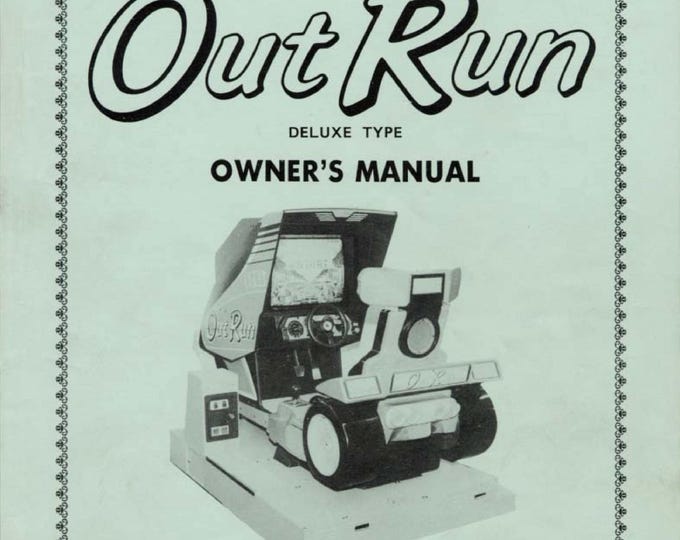 SEGA - OUT RUN - Deluxe (sit down) - Service Manual - Parts Manual - Owner manual -  Pdf Download