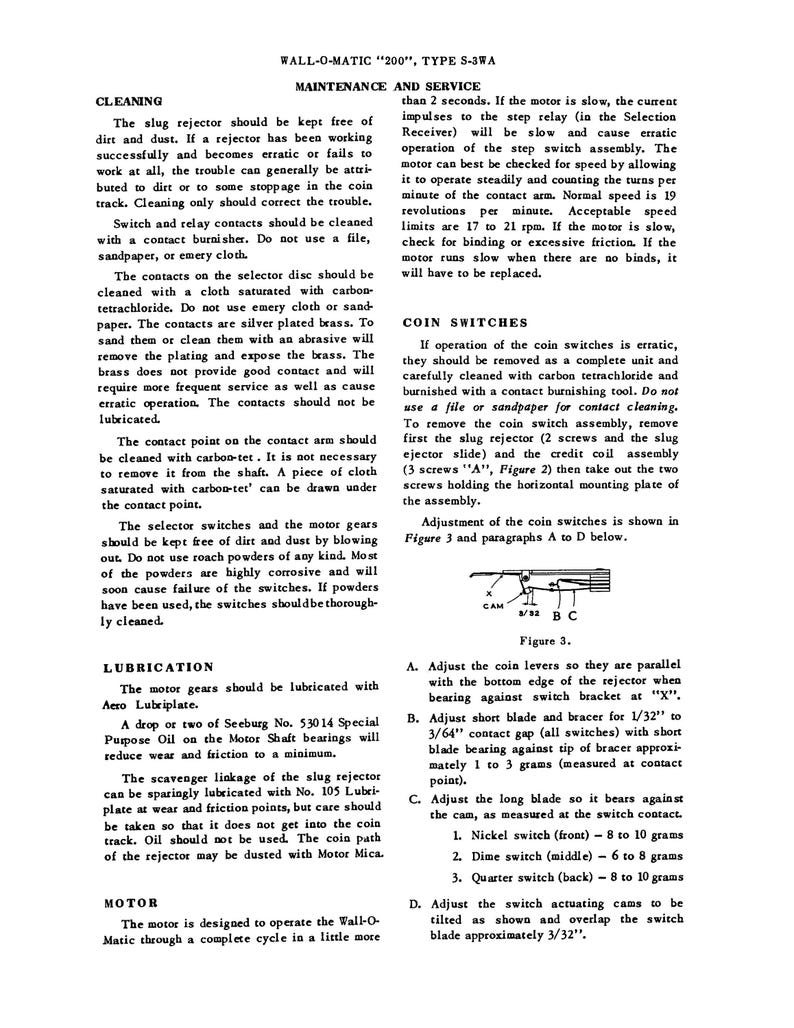 Seeburg Jukebox Servicemanual: Kopplingsschema, Dellista bild 4