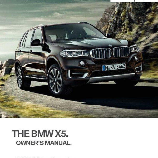 Bmw X5 Owners Manual Etsy