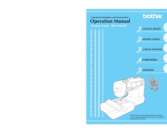 Brother Innov-is NV900D Sewing Machine Instruction Manual - User Manual - Complete User Guide