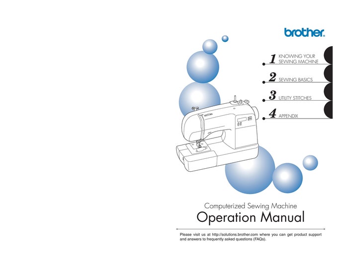 Brother HS2000 Sewing Machine Instruction Manual - User Manual - Complete User Guide