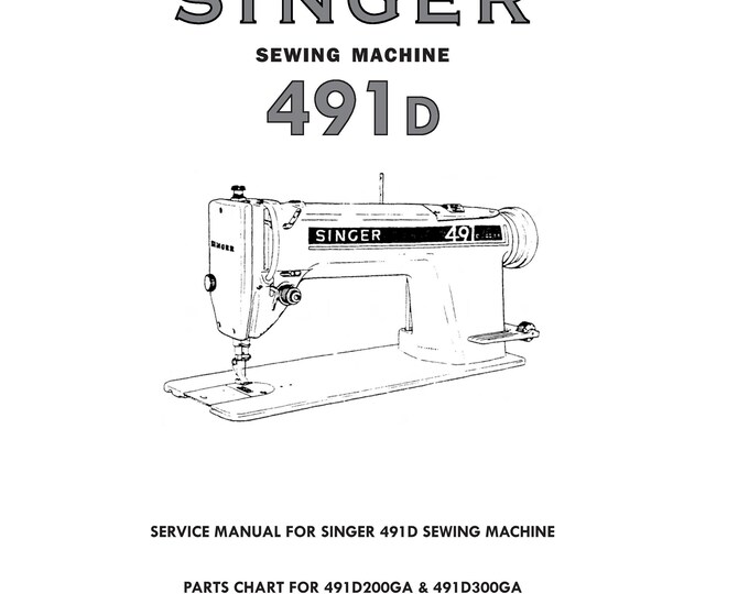Singer-491D-Service-Manual- Repair Manual - English