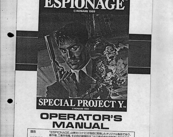 KONAMI - ESPIONAGE - SPECIAL Project - Service Manual - Parts Manual - Owner manual -  Pdf Download
