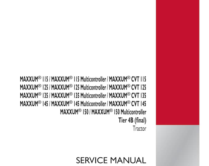 Case MAXXUM 115 -  Multicontroller - CVT 115 MAXXUM 125 - Cvt 125 Maxxum 135 Cvt 135 Maxxum 145 - Cvt 145 Maxxum 150 -Tier 4B (Pdf Download)