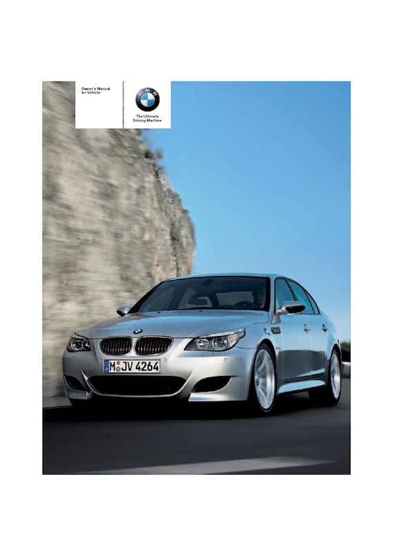 BMW M5 E60 2004-2010 オーナーズマニュアル - 英語 - Etsy 日本