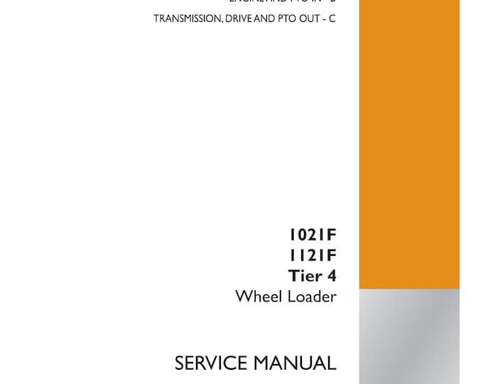 Case 1021F 1121F Tier 4 Wheel Loader-ENGINE And PTO IN - B Engine- 10.A - Service Manual (Pdf Download)