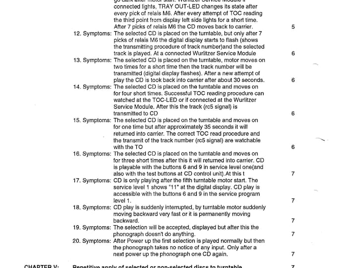 WURLITZER - IVC2 - Control Unit - V2.4x- Operating Instructions - Service Manual - User Manual - Schematic-Parts List