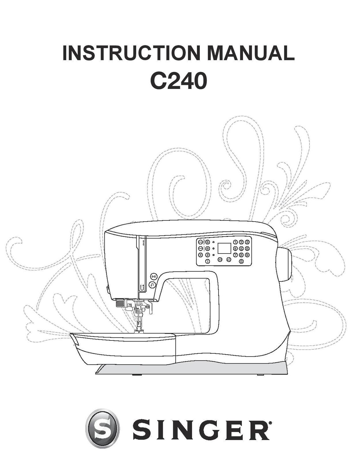 Singer C240 Singer C240 Featherweight Sewing Machine Instruction Manual (PDF) - Etsy