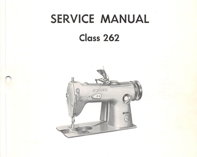 Singer-Class-262-Service-Manual Repair Manual - English