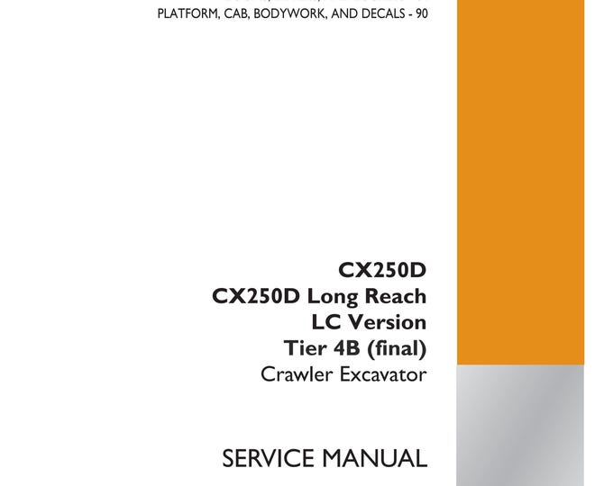Case CX250D Long Reach LC Version Tier 4B (final)- Electrical systems - 55 - Repair manual - (Pdf Download)