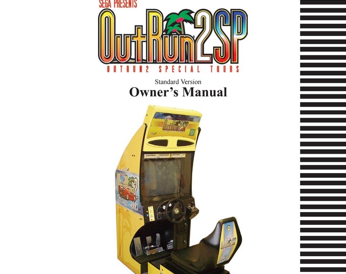 SEGA - OUT RUN 2 Sp - Standard - Service Manual - Parts Manual - Owner manual -  Pdf Download