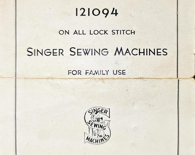 Singer Sewing Machine Darning Foot- 121094 - Service Manual - Instruction Manual -  Wiring Diagram - Schematic - Operation Manual