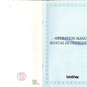 Brother Pacesetter PS1000 Sewing Machine Instruction Manual - User Manual - Complete User Guide