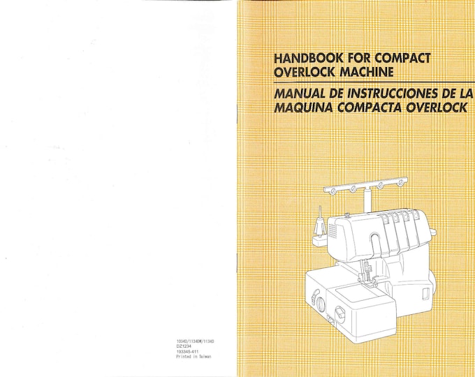 Brother 1034D Sewing Machine Instruction Manual - User Manual - Complete User Guide