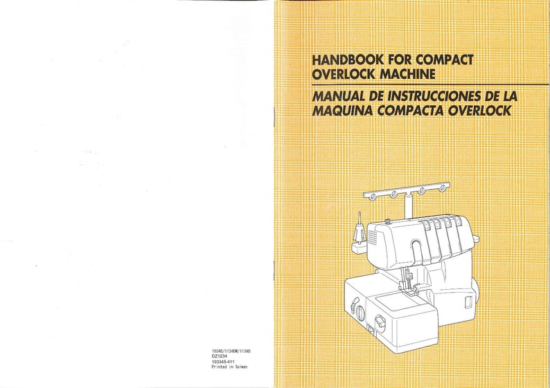 Brother 1034D Sewing Machine Instruction Manual User Manual Complete