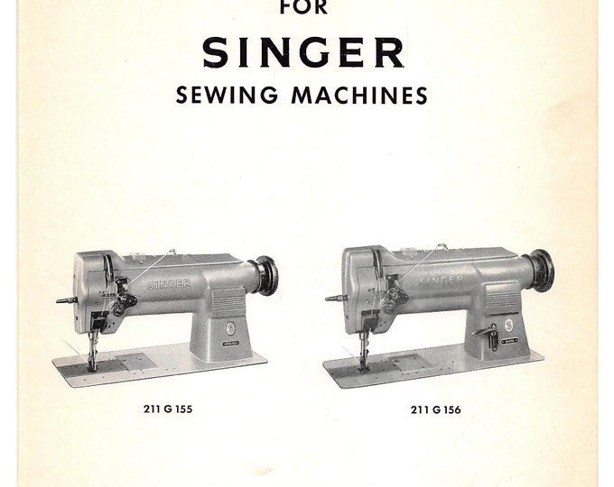 Singer-211G155-211G156-Service-Manual- Repair Manual - English
