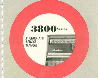 Manuale di assistenza per fonografo Wurlitzer serie 3800 (inglese)