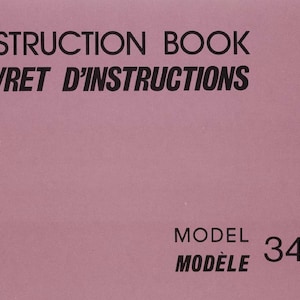 Janome 344 Sewing Machine Instruction Manual - User Manual - Complete User Guide