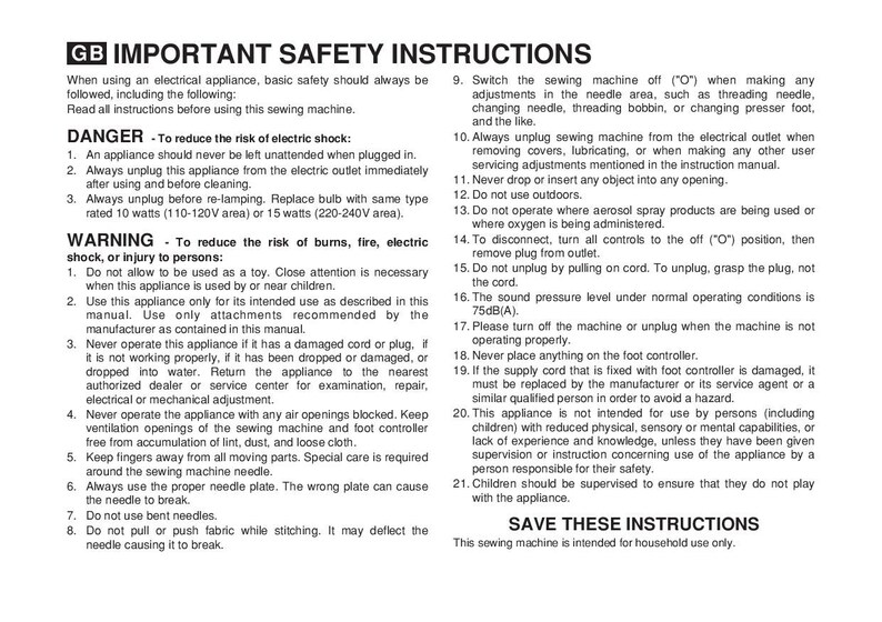 Singer 2263 SIMPLE Sewing Machine Instruction Manual User Manual