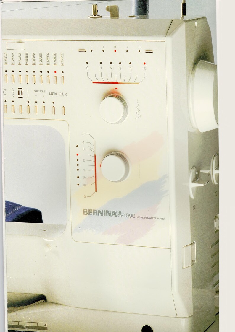 Bernina 1090 1090 S Sewing Machine Instruction Manual User Manual