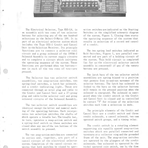 Seeburg - M100A - Operating Instructions - Service Manual - Instruction Manual -  Wiring Diagram - Schematic - Operation Manual
