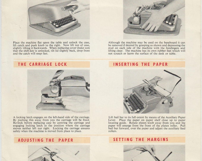 Imperial Good Companion 6  Typewriter Instruction Manual - User Manual - Complete User Guide