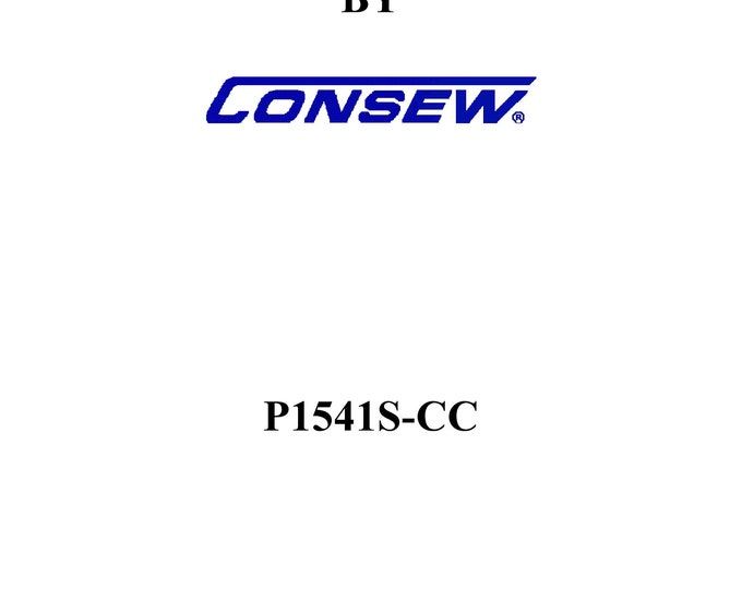 CONSEW PREMIER P1541S-CC Sewing Machine Instruction Manual - User Manual - Complete User Guide - English