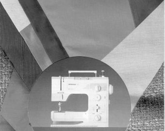 Bernina 1001 Electronic Sewing Machine Instruction Manual - English