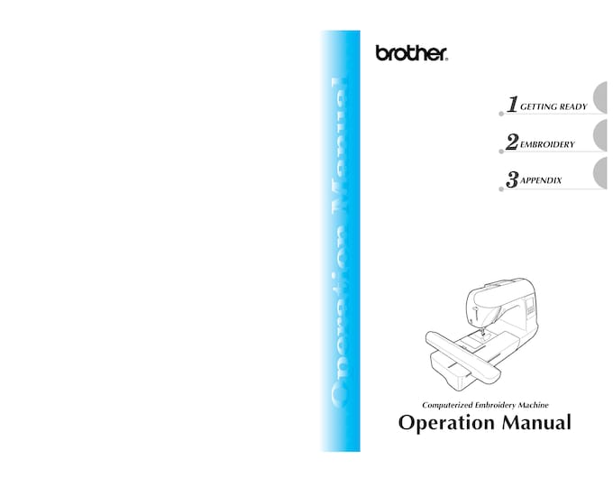 Brother PE700LL Sewing Machine Instruction Manual - User Manual - Complete User Guide
