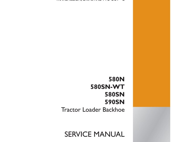 Case 580N 580SN-WT 580SN 590SN Tractor Loader Backhoe - TRANSMISSION Power Shuttle - 20.C-  Service Manual (Pdf Download)