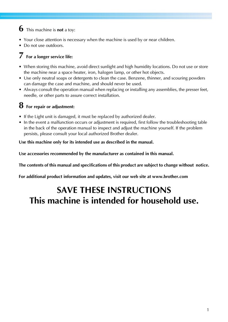 Brother PE770 Sewing Machine Instruction Manual User Manual Complete User Guide Etsy