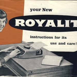 Royalite Typewriter Instruction Manual - User Manual - Complete User Guide