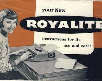 Royalite Typewriter Instruction Manual: Complete User Guide (Digital PDF Download)