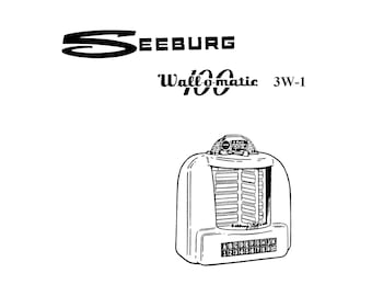 Seeburg - 3W1 - Wall-o-Matic - Phonograph - Service Manual  - Workshop Manual - English