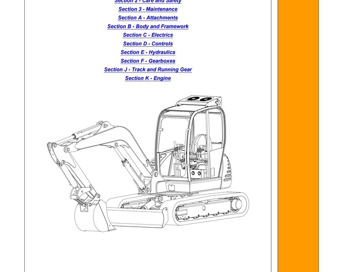 JCB 8056 - 9803-9296 - Workshop Manual - Service Manual - Parts Manual - Owners Manual (PDF Download)