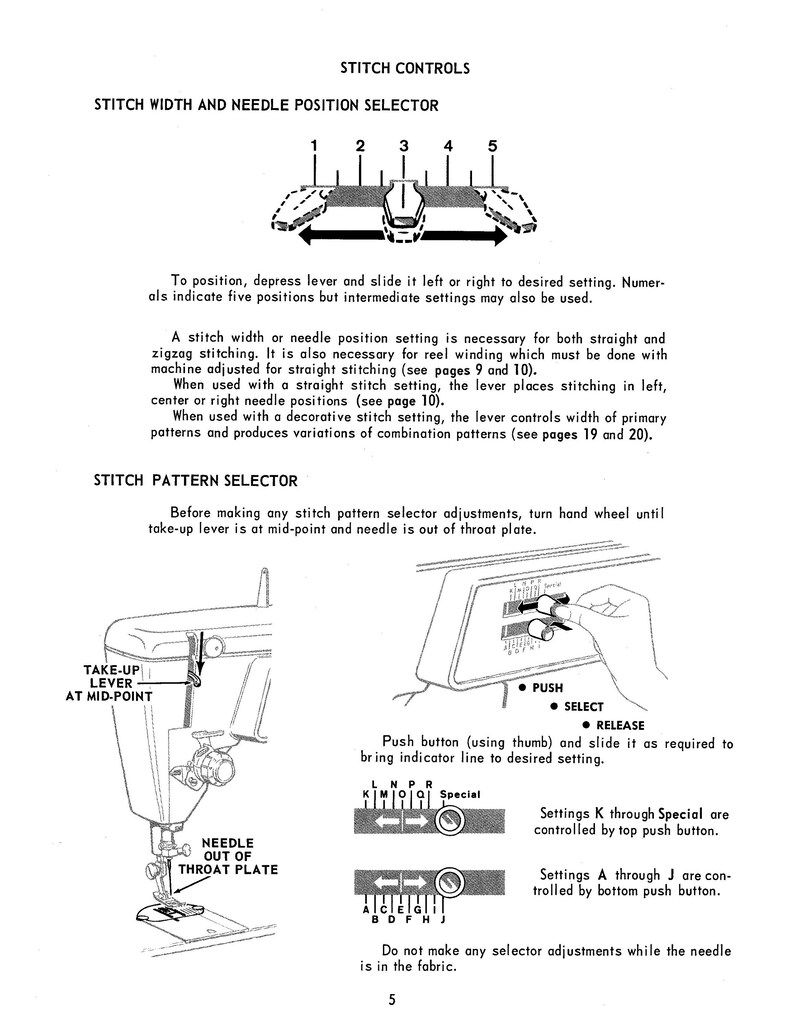 Singer 600 Touch & Sew Sewing Machine Instruction Manual User Manual