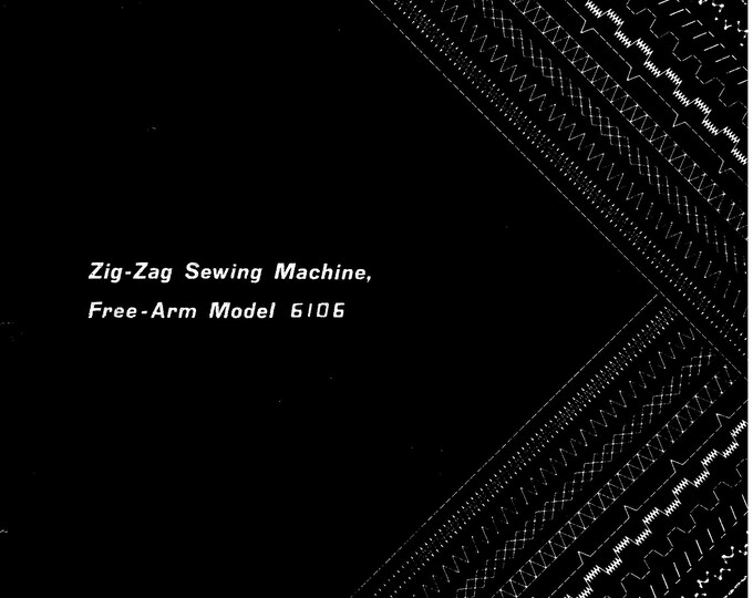 Singer Singer 6106 Sewing Machine Instruction Manual - User Manual - Complete User Guide - English