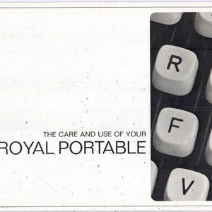 Royal Sprite Mercury Typewriter Instructiehandleiding - Gebruikershandleiding - Volledige gebruikershandleiding