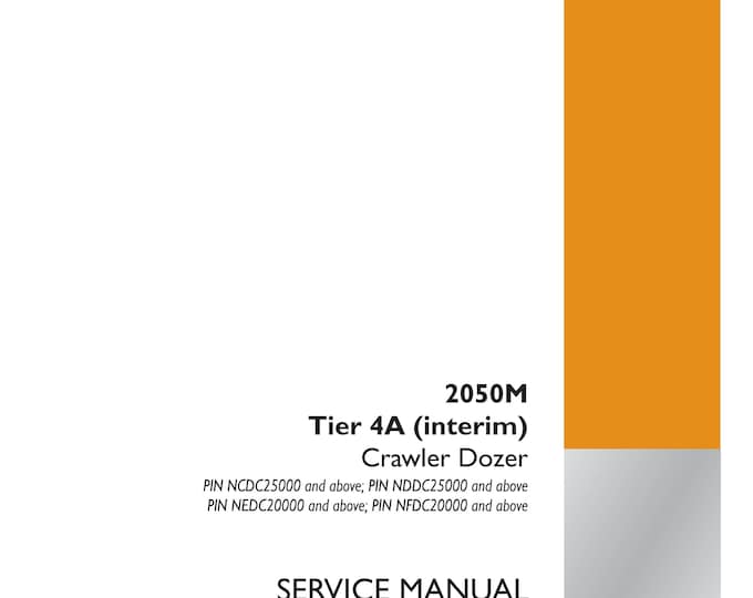Case 2050M Tier 4A (interim) Crawler Dozer - Repair Manual- Shop Manual - Workshop Manual - Service Manual   (Pdf Download)
