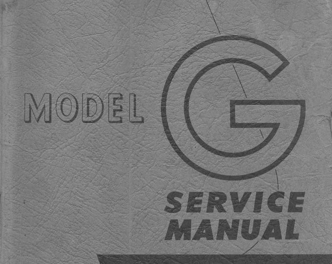 Bal - Ami - Model G - G Cabinet -700 and 800 Mechanism - Service Manual - Parts Catalog - English