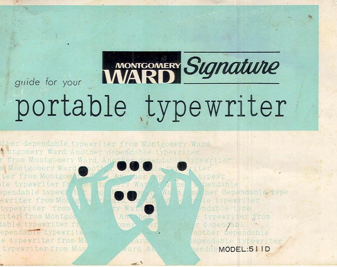 Signature 511D Typewriter Instruction Manual - User Manual - Complete User Guide