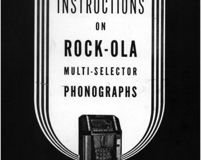 Rock-Ola - Monarch - Windsor - Service Manual - Instruction Manual -  Wiring Diagram - Schematic - Operation Manual - Parts List