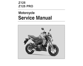Kawasaki Z125 PRO サービスマニュアル カワサキ Kawasaki サービスマニュアル (基本版) 【和文】 Z125