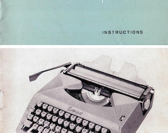 Everest K3 Typewriter Instruction Manual - User Guide (Digital PDF Download)