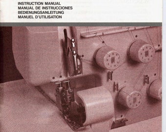 Juki MO644 644D Sewing Machine Instruction Manual
