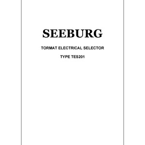 Seeburg TES201  - Operating Instructions- Service Manual - Instruction Manual -  Wiring Diagram - Schematic - Operation Manual