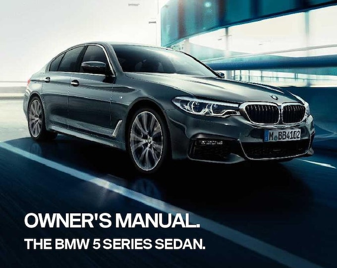 BMW 5 Series G30 2020 Owners Manual - English